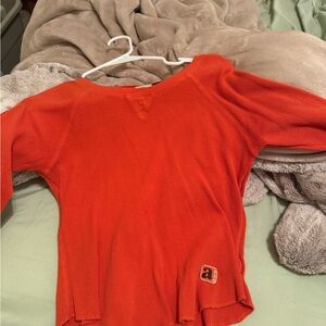 Arizona Jean Company Bright Orange Long Sleeve Tee